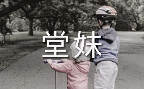 我與堂妹作文800字